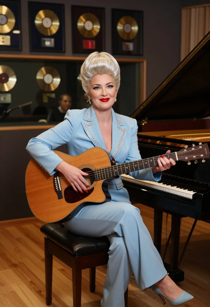 AI dolly parton sample — portrait of a woman, three-quarter-length portrait of a West