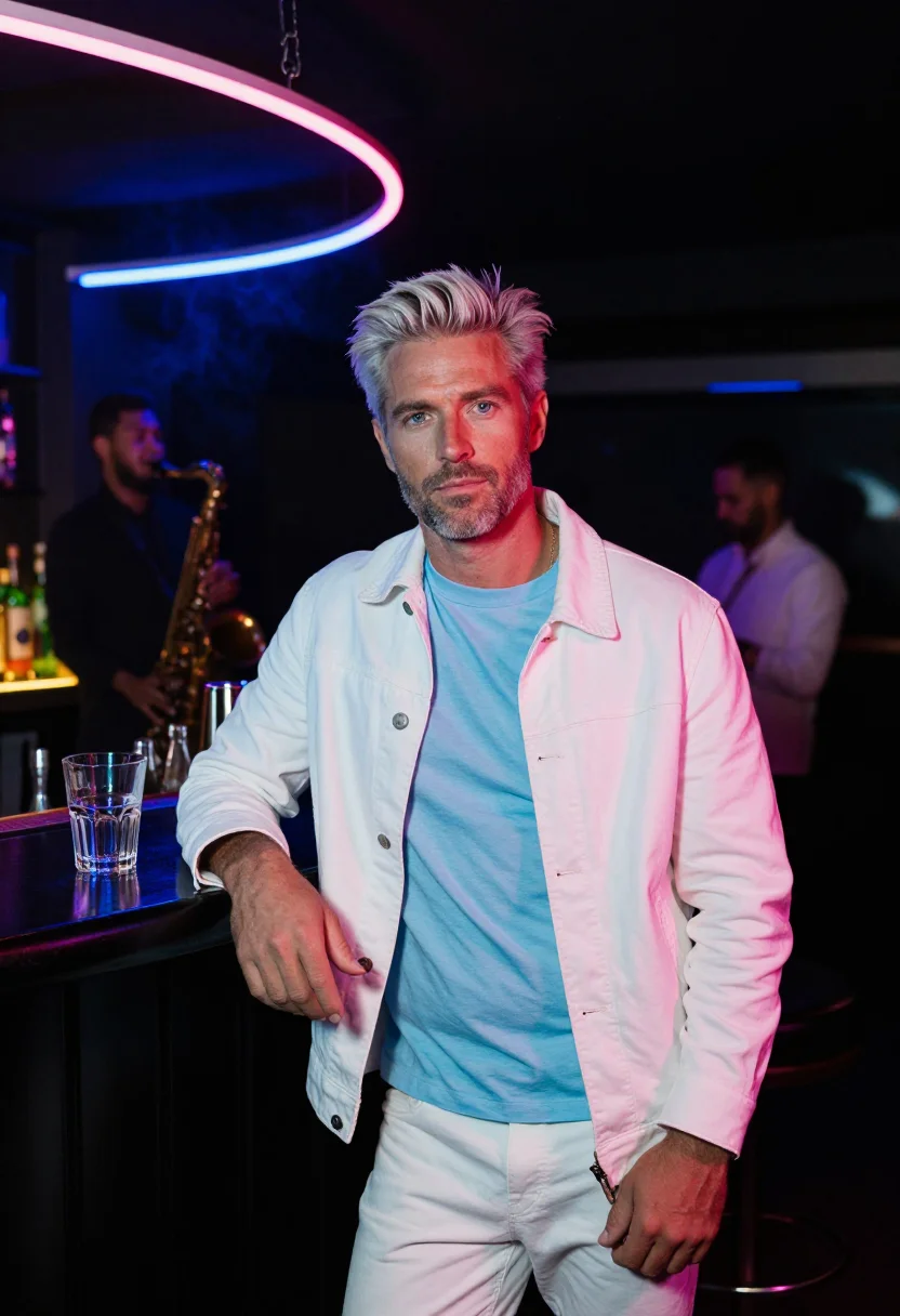 AI don johnson miami vice sample — portrait of a man, half-length portrait of a Western-Europea