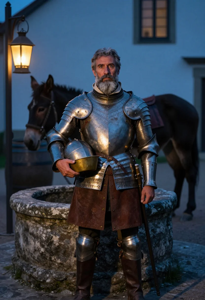 AI don quixote sample — portrait of a man, half-length portrait of a Western-Europea