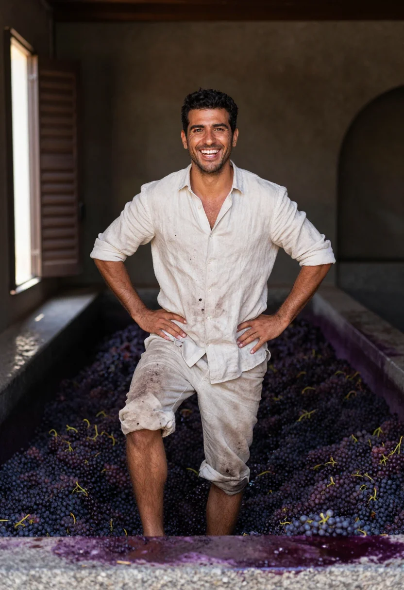 AI douro terraces sample — portrait of a man, half-length portrait of a Portuguese man