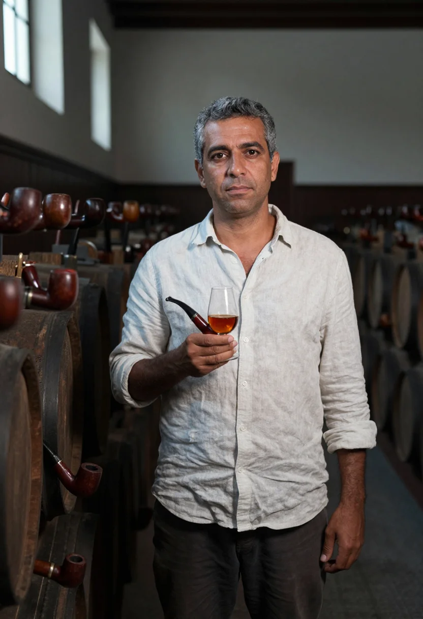 AI douro terraces sample — portrait of a man, half-length portrait of a Portuguese man