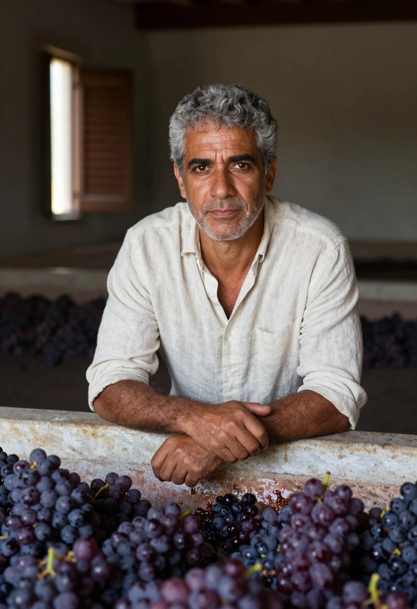 AI douro terraces sample — portrait of a man, close chest-up portrait of a Portuguese m