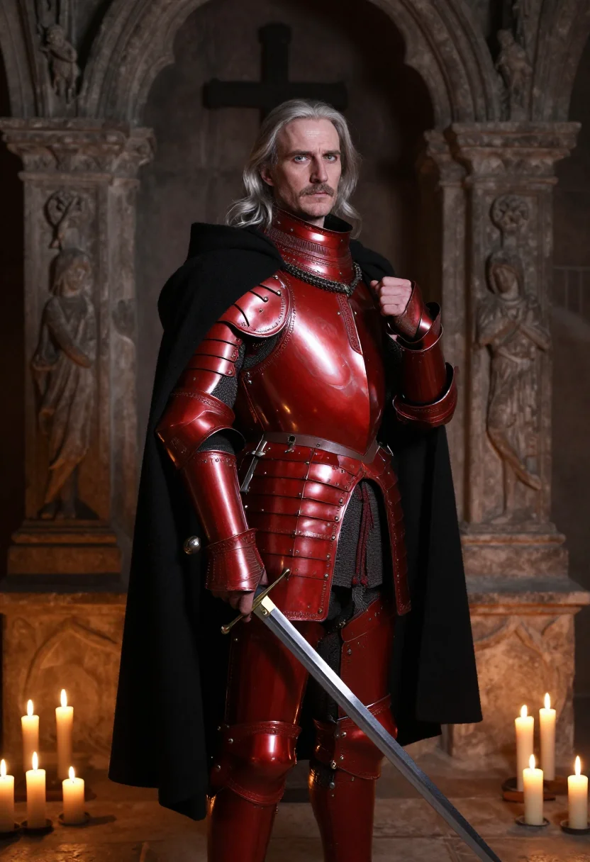 AI dracula 1992 sample — portrait of a man, three-quarter-length portrait of a Wester