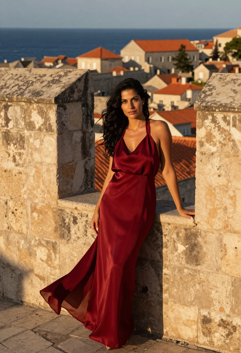 AI dubrovnik sample — portrait of a woman, half-length portrait of a Southern-Euro