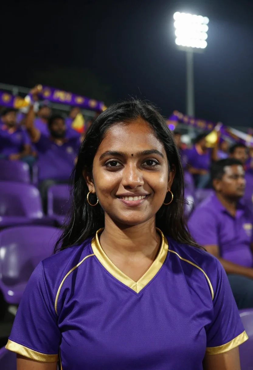 Eden Gardens Kolkata Ipl Night Purple Gold