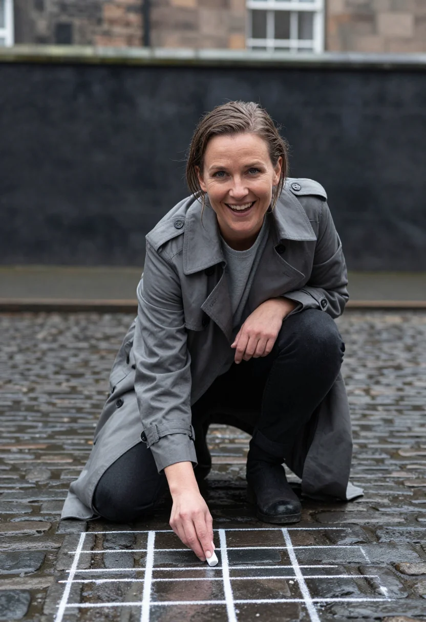 AI edinburgh grey sample — portrait of a woman, half-length portrait of a woman in her