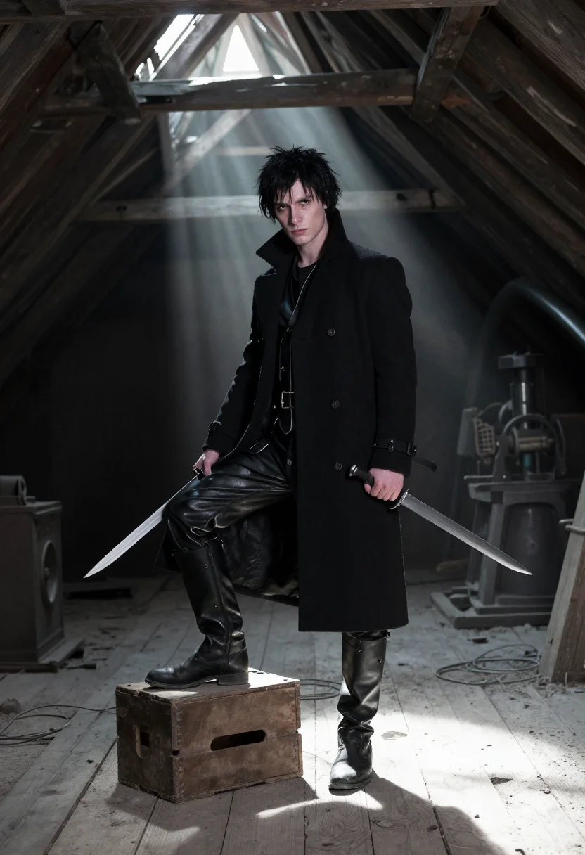 AI edward scissorhands sample — portrait of a man, full-length portrait of a Western-Europea