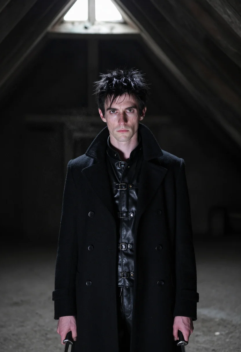 AI edward scissorhands sample — portrait of a man, close portrait of a Western-European man