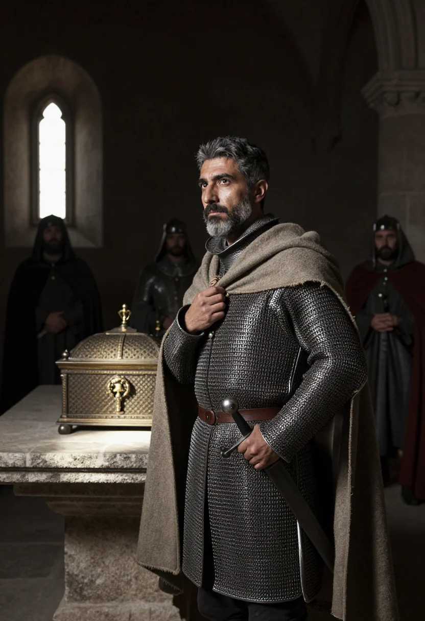AI el cid sample — portrait of a man, low three-quarter-length portrait of a Ca