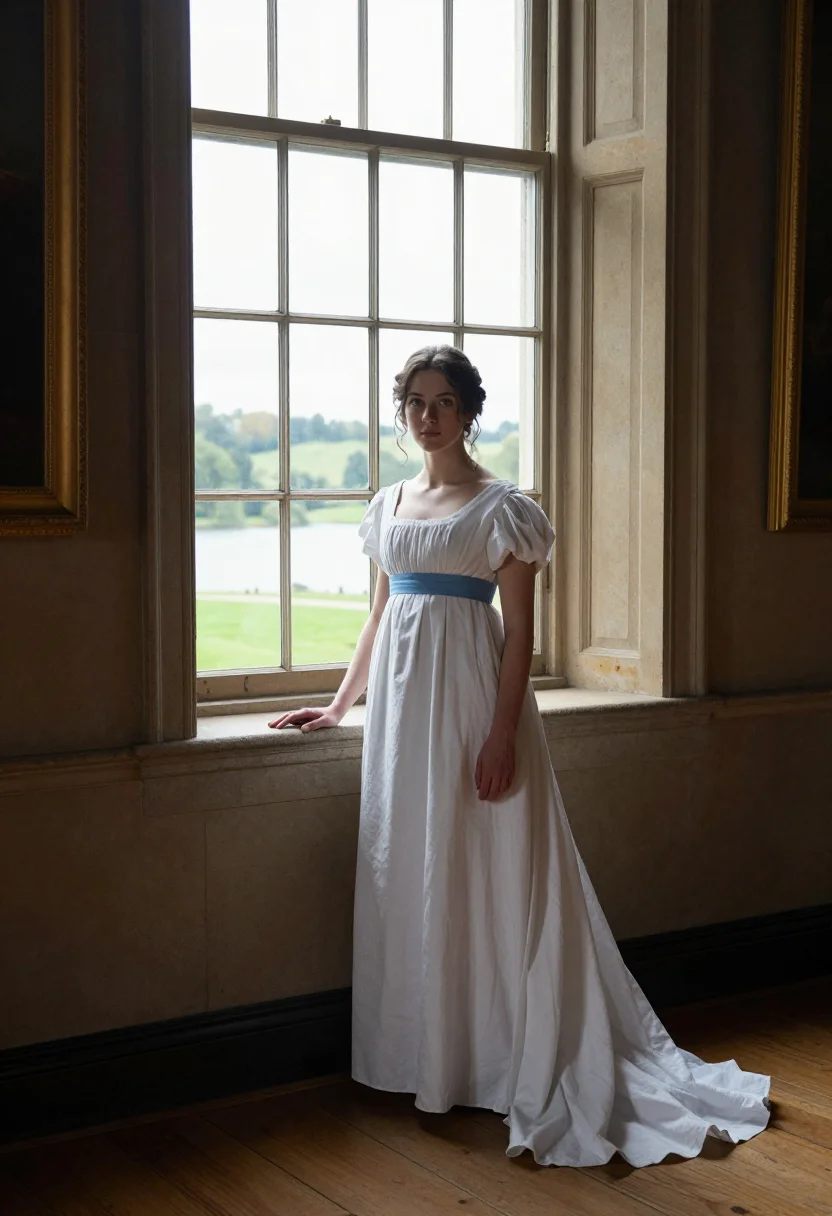 AI elizabeth bennet sample — portrait of a woman, full-length portrait of a Western-Europ