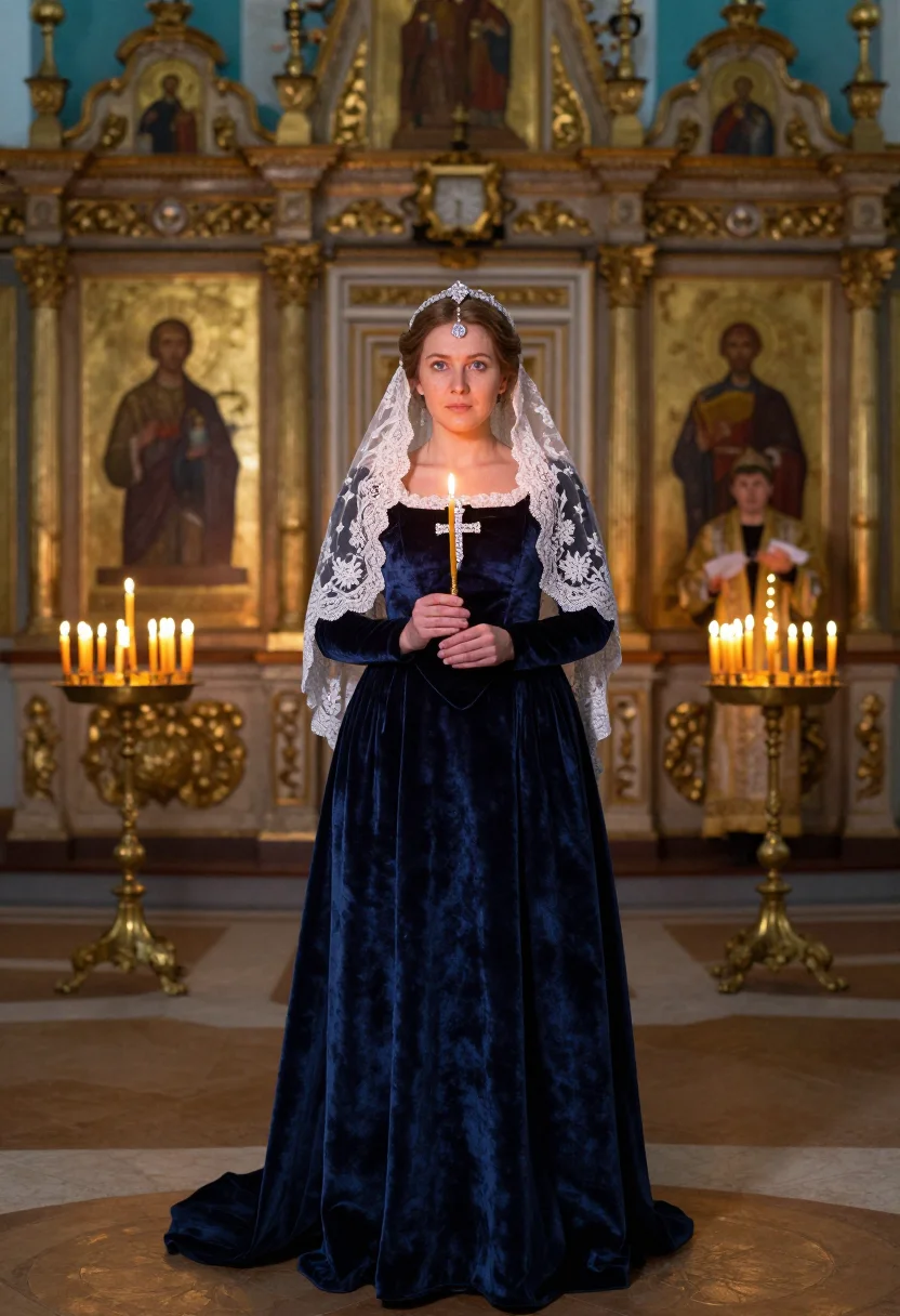 AI elizaveta petrovna sample — portrait of a woman, full-length portrait of a Russian woman