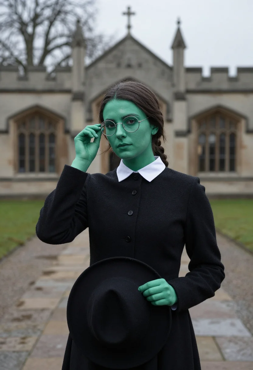 AI elphaba sample — portrait of a woman, close half-length portrait of a woman o