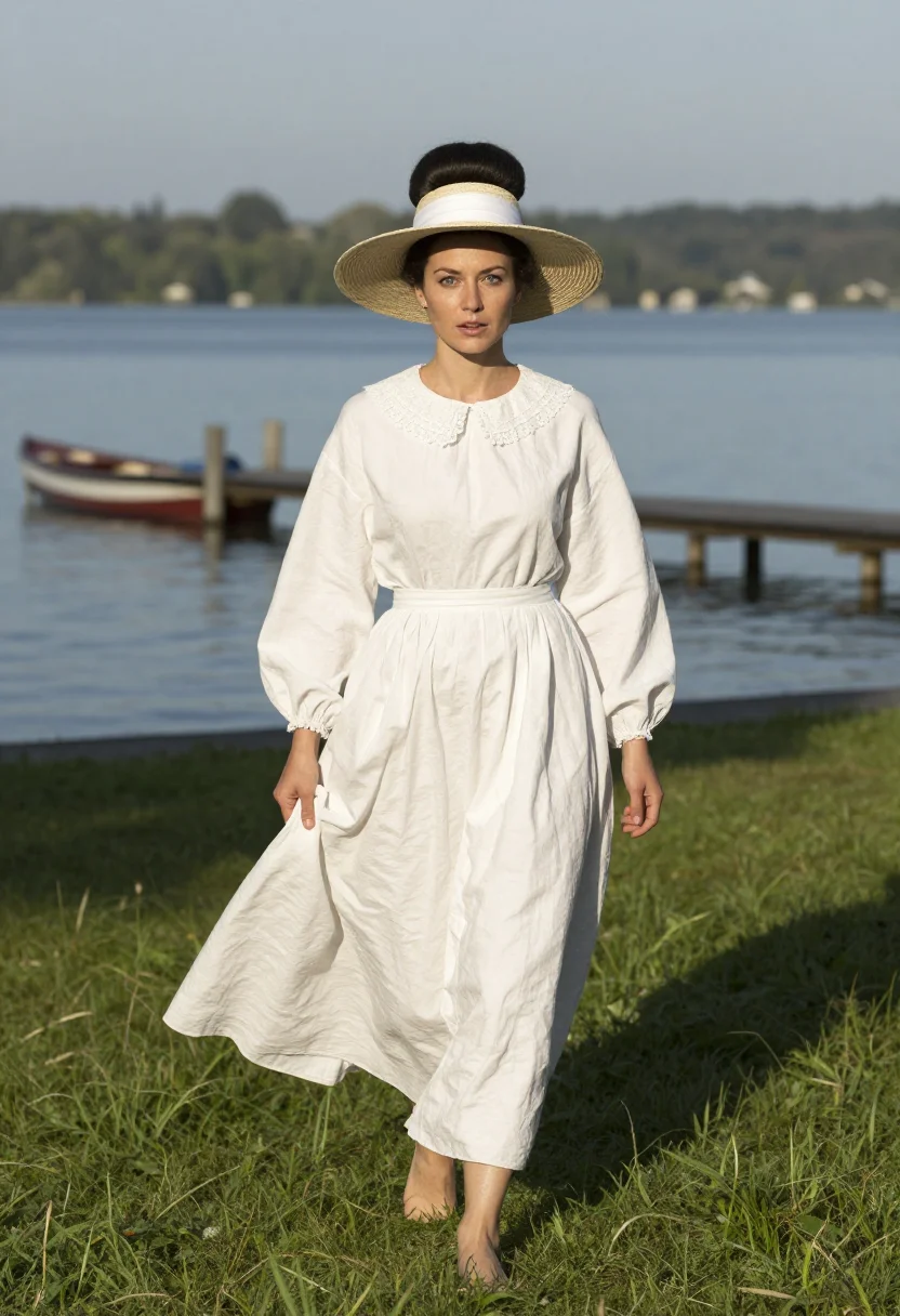 AI emilie floge sample — portrait of a woman, full-length portrait of a Western-Europ