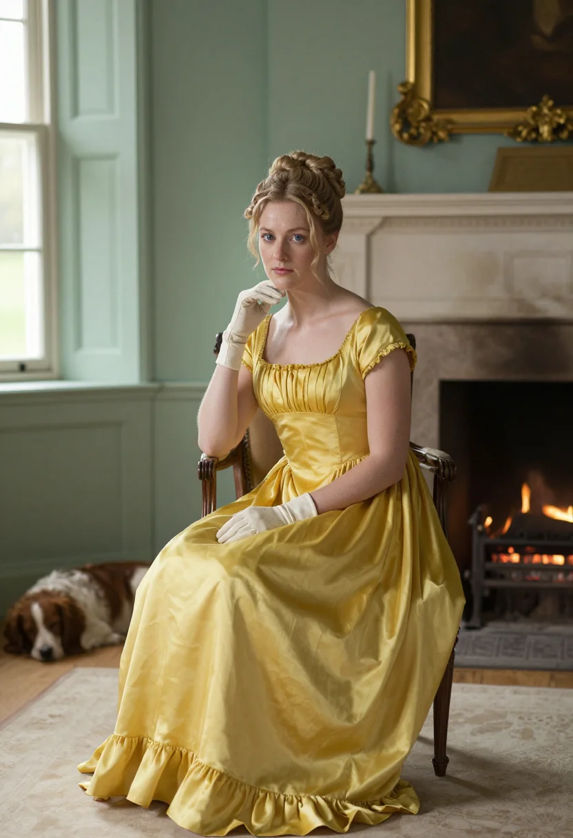AI emma woodhouse sample — portrait of a woman, three-quarter-length portrait of a West