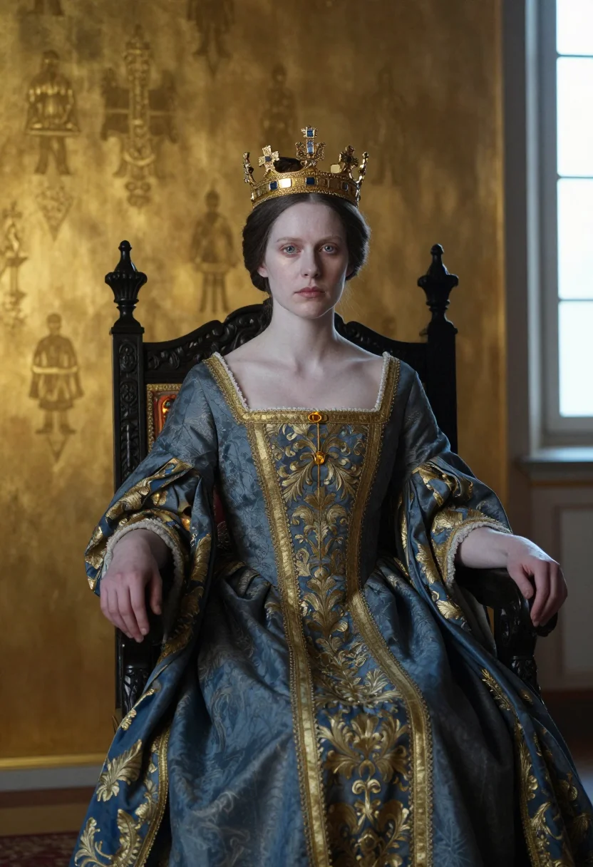 AI empress matilda sample — portrait of a woman, half-length portrait of a Western-Europ