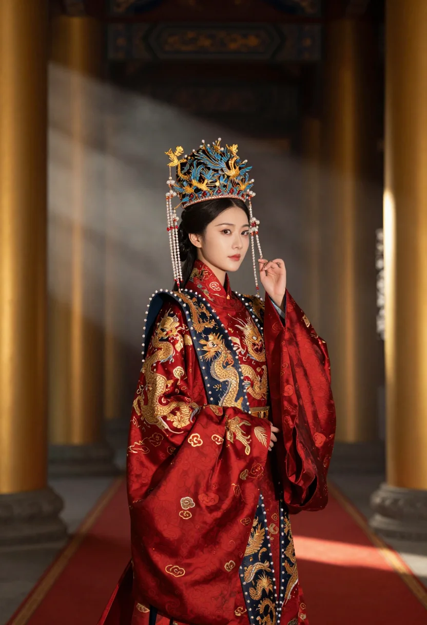 AI empress sample — portrait of a woman, half-length portrait of a Chinese woman