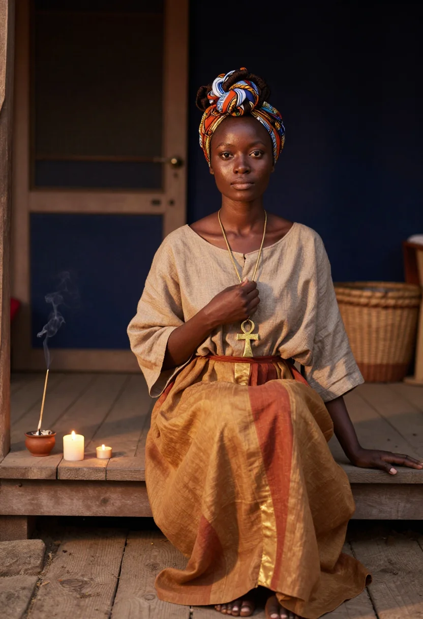 Example portrait from the AI Erykah Badu Baduizm — Free Preview, Train Once