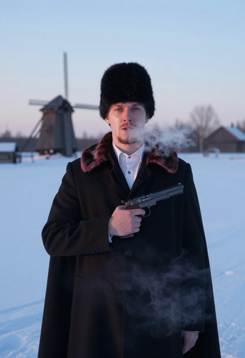 AI eugene onegin sample — portrait of a man, close half-length portrait of a Russian m