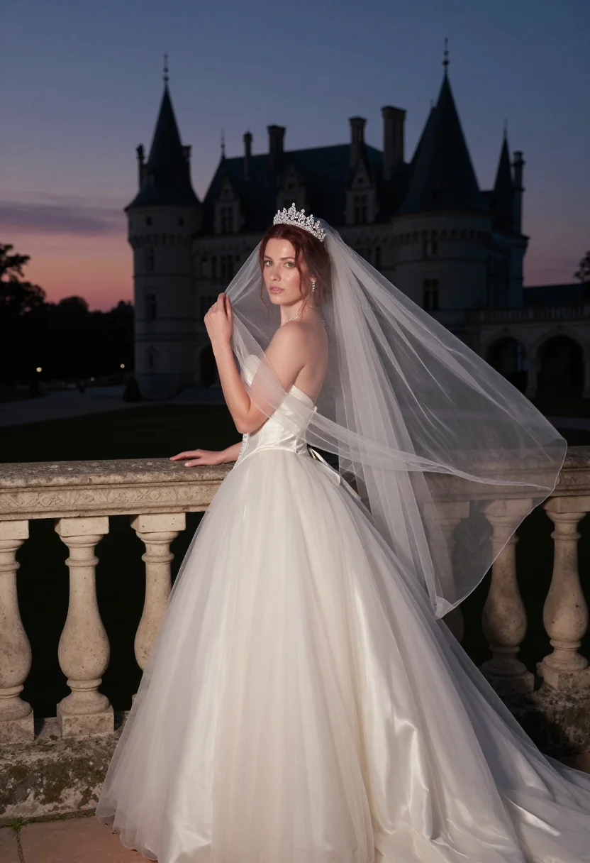 AI fairytale bride sample — portrait of a woman, three-quarter-length portrait of a West