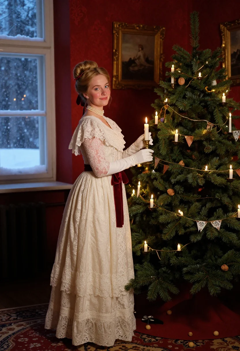 AI fanny and alexander sample — portrait of a woman, full-length portrait of a Scandinavian