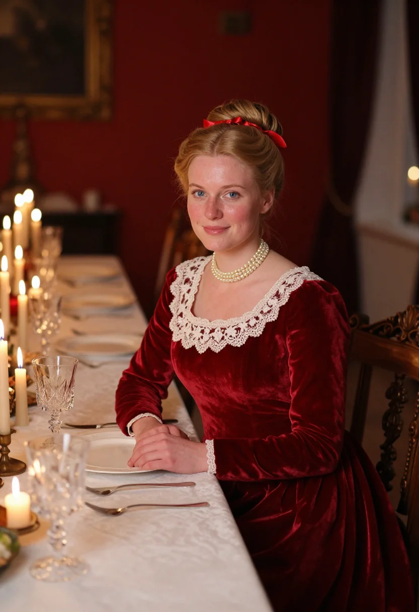AI fanny and alexander sample — portrait of a woman, half-length portrait of a Scandinavian