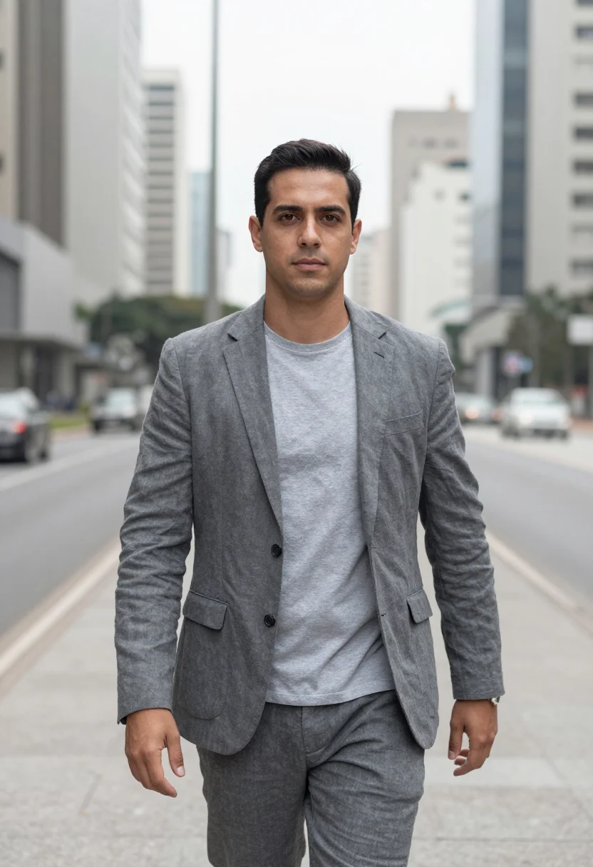 AI faria lima cto concrete sample — portrait of a man, a CTO, a Brazilian man of Italian descent