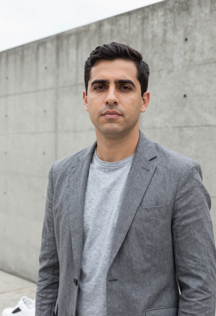 AI faria lima cto concrete sample — portrait of a man, a CTO, a Brazilian man of Italian descent