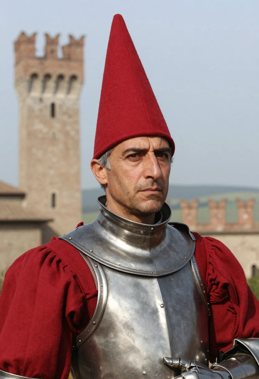 AI federico da montefeltro sample — portrait of a man, head-and-shoulders portrait of a Northern