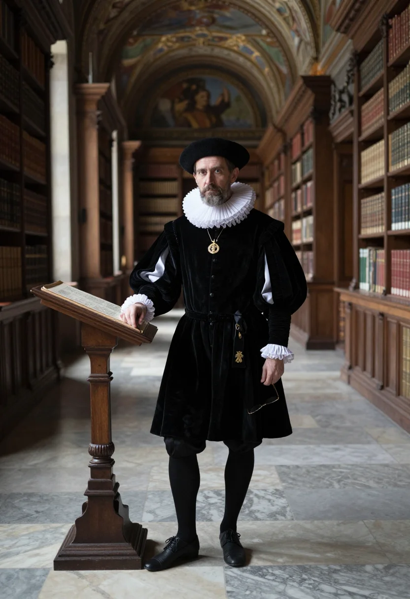 AI felipe ii escorial sample — portrait of a man, full-length portrait of a Western-Europea