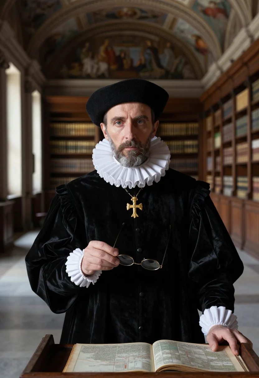 AI felipe ii escorial sample — portrait of a man, close chest-up portrait of a Western-Euro