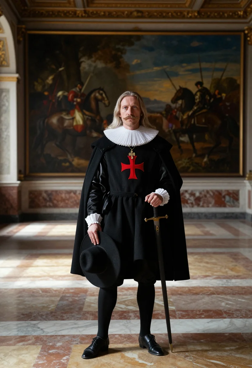 AI felipe iv velazquez sample — portrait of a man, full-length portrait of a Western-Europea