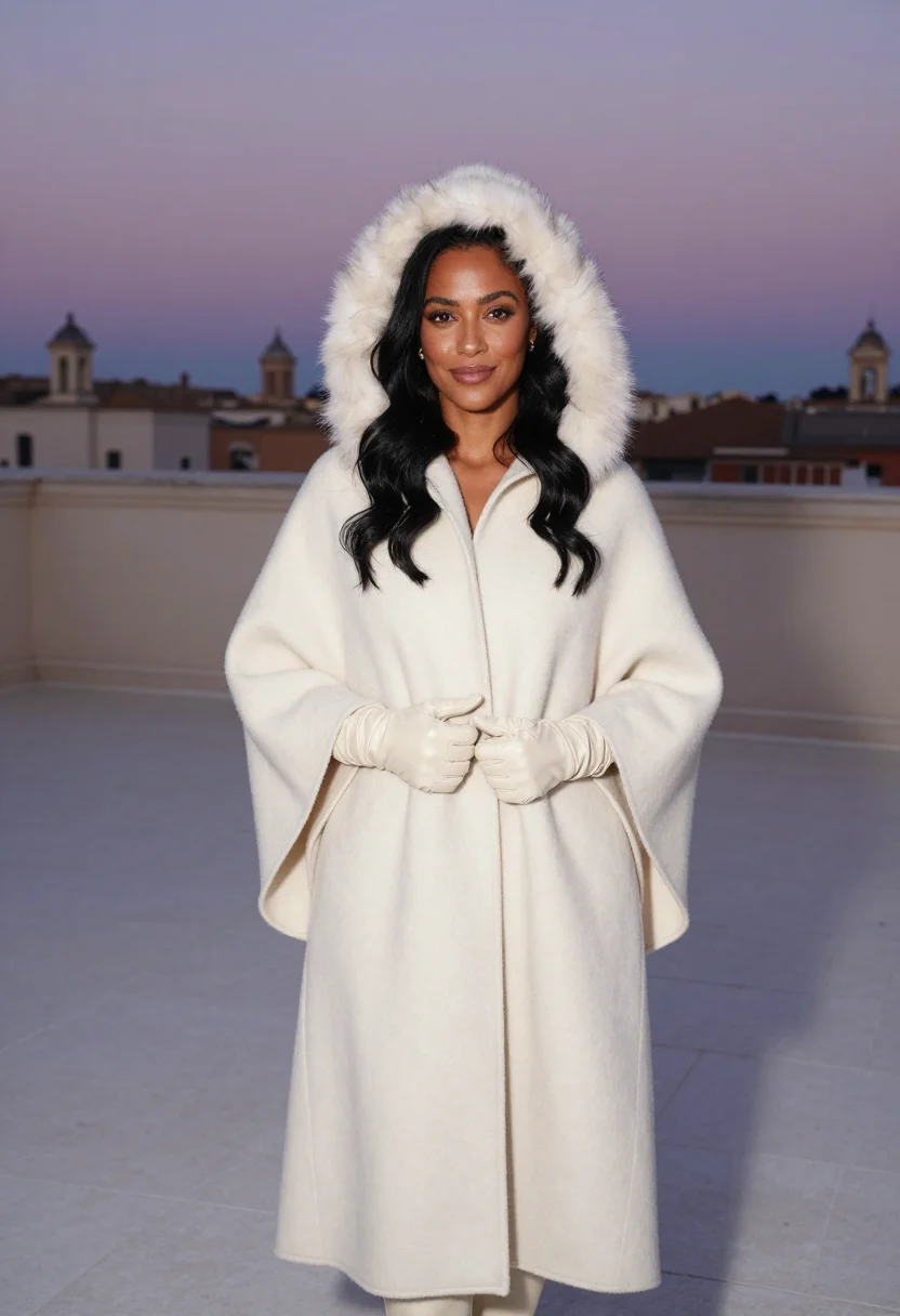 AI fendi eur natale sample — portrait of a woman, full-length portrait of a woman around
