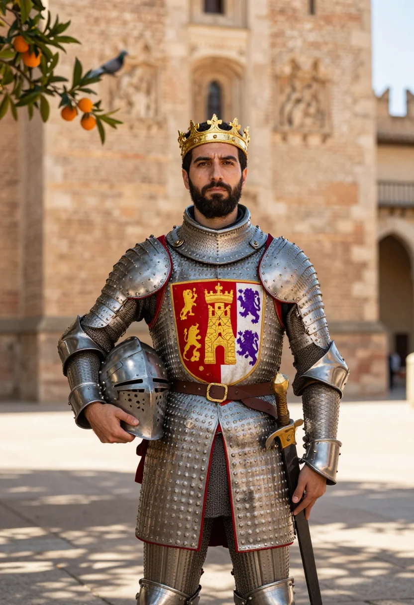 AI fernando iii sample — portrait of a man, half-length portrait of a Western-Europea