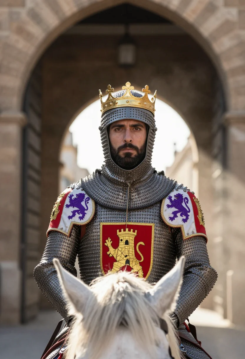 AI fernando iii sample — portrait of a man, chest-up portrait of a Western-European m