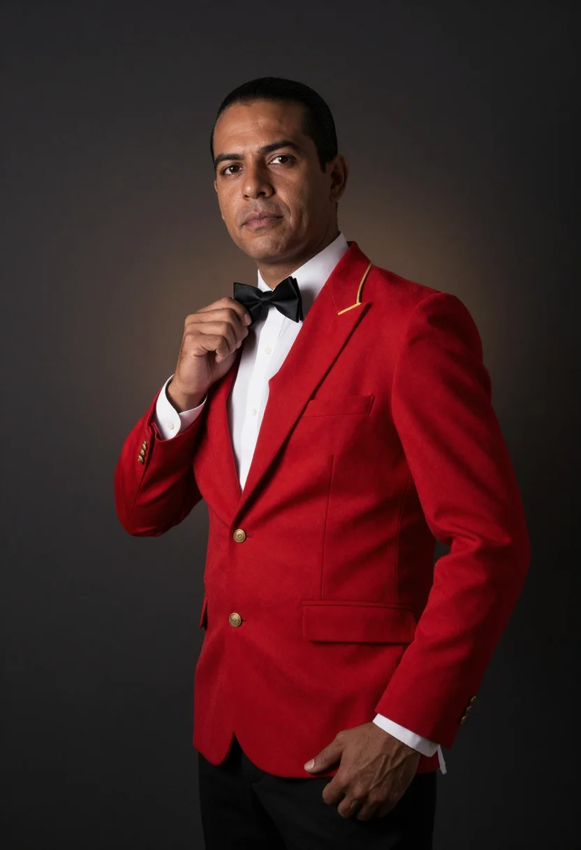 AI floridita cantinero sample — portrait of a man, half-length portrait of a Cuban man in hi
