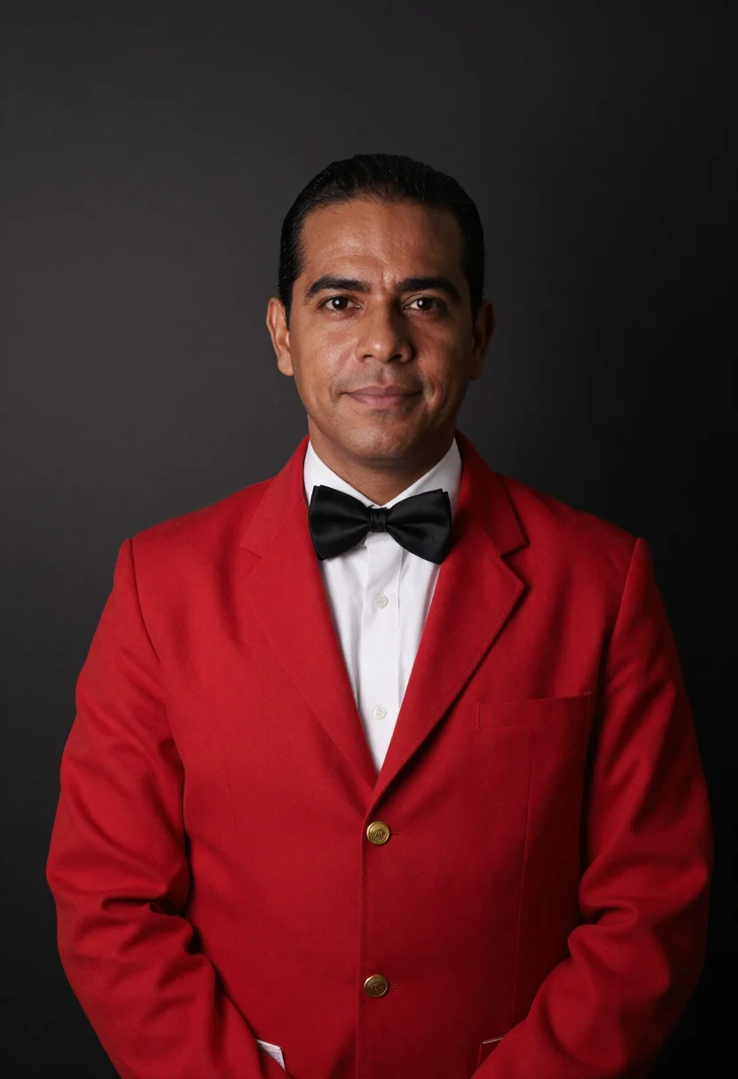 AI floridita cantinero sample — portrait of a man, chest-up portrait of a Cuban man in his f