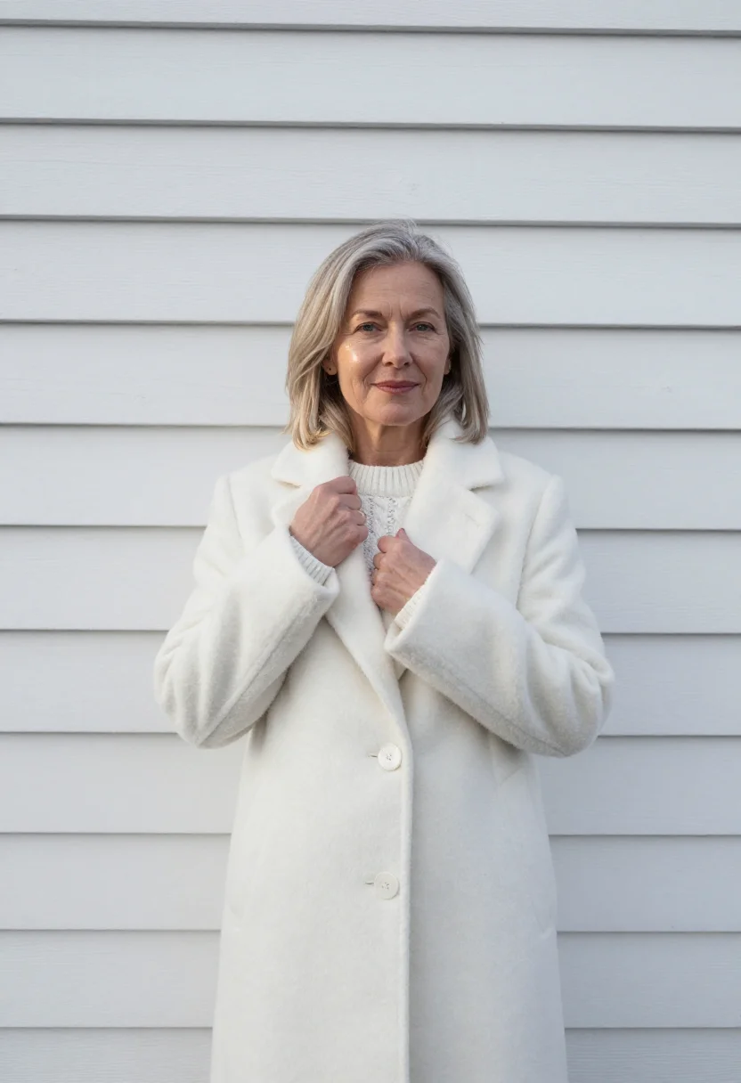 AI fogo island inn newfoundland stilt white rock sample — portrait of a woman, a hotel guest in her forties of English