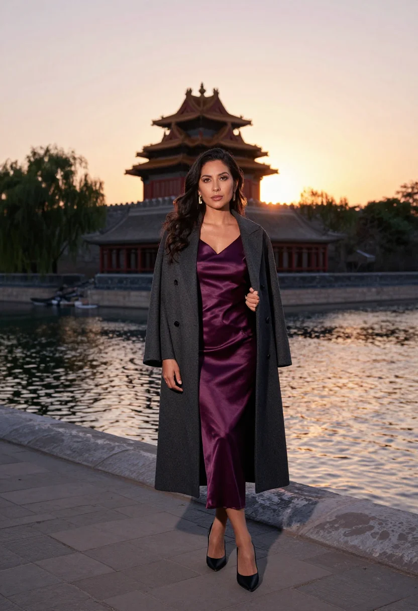 AI forbidden city sample — portrait of a woman, full-length portrait of a Latina woman