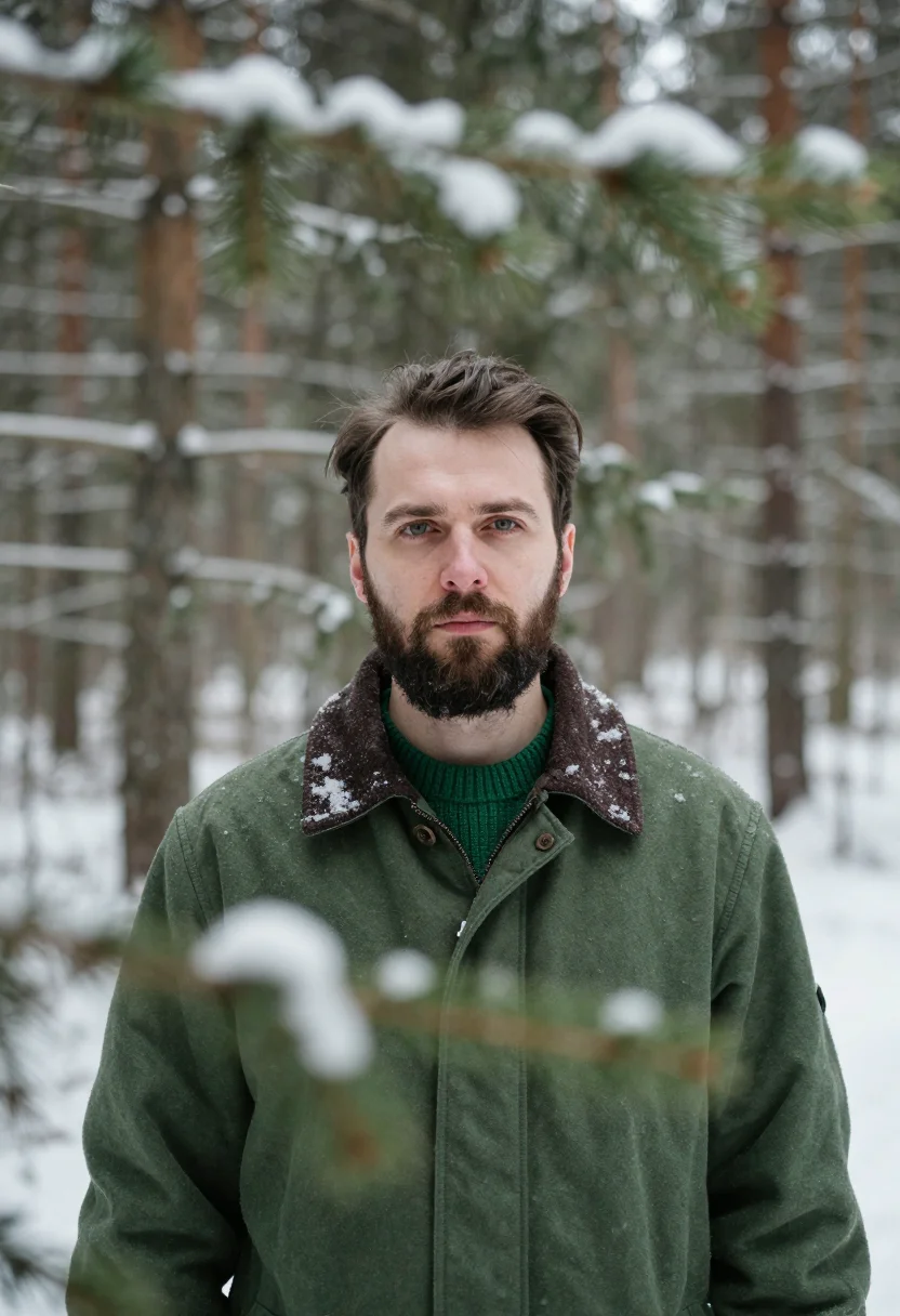 Example portrait from the AI Forester Winter Green — Free Preview, Train Once