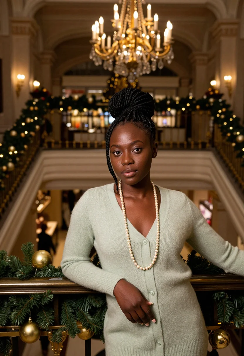 AI fortnum mason noel sample — portrait of a woman, half-length portrait of a woman of West