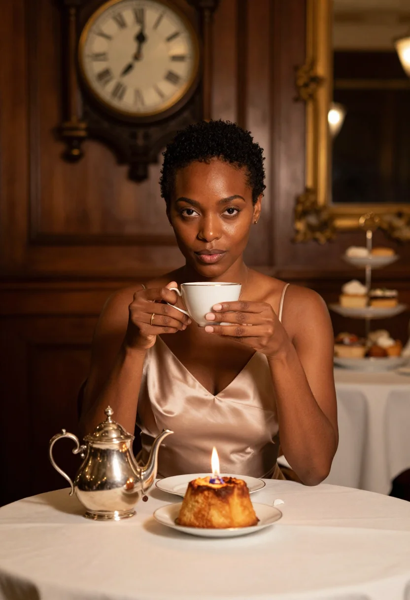 AI fortnum mason noel sample — portrait of a woman, half-length portrait of a woman of Cari