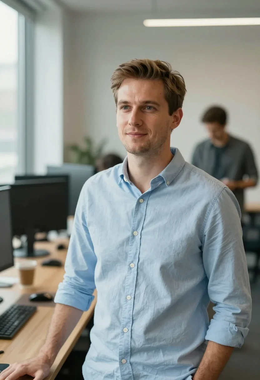 AI founder headshot — Team Glow, look3-take3
