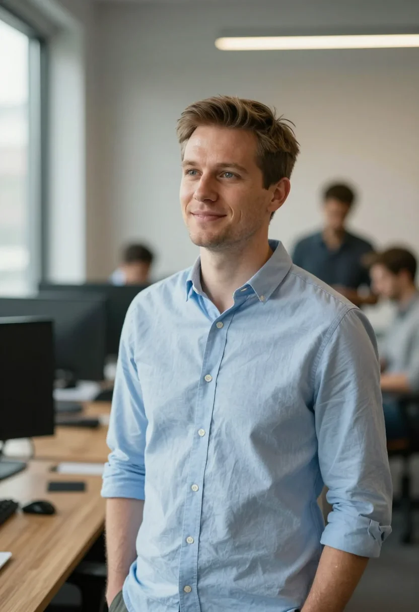 AI founder headshot — Team Glow, look3-take1