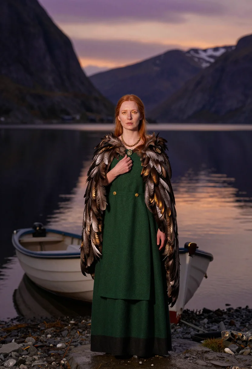 AI freya sample — portrait of a woman, three-quarter-length portrait of a West