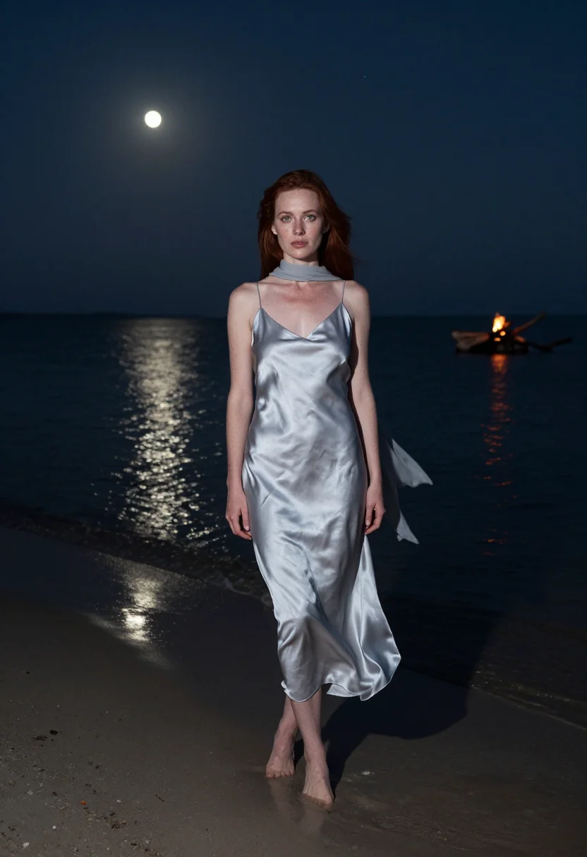 AI full moon sample — portrait of a woman, full-length portrait of a Western-Europ