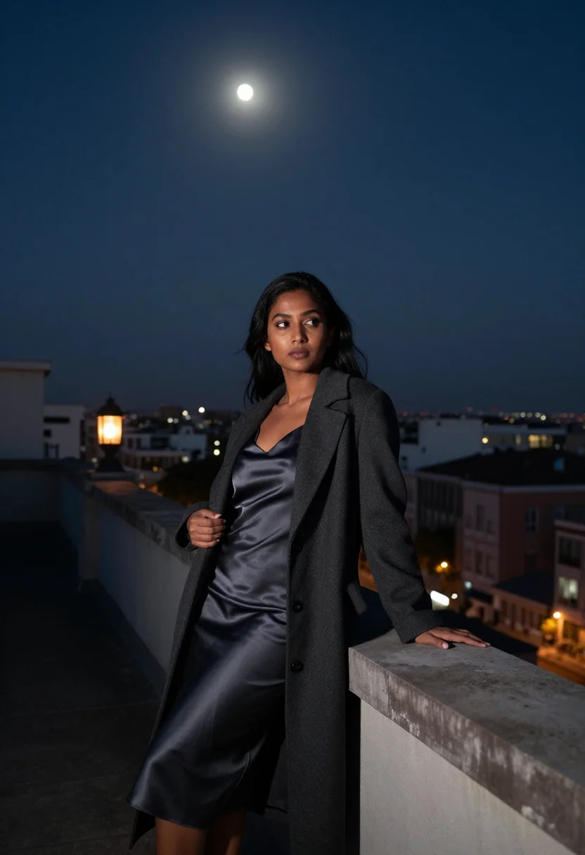 AI full moon sample — portrait of a woman, full-length portrait of a South-Asian w