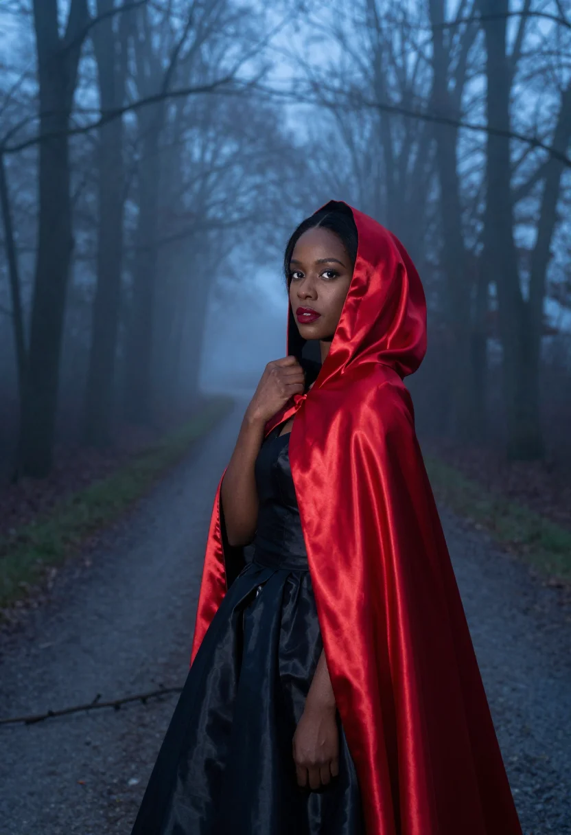 AI galliano dior gothic sample — portrait of a woman, chest-up portrait of a Black woman with