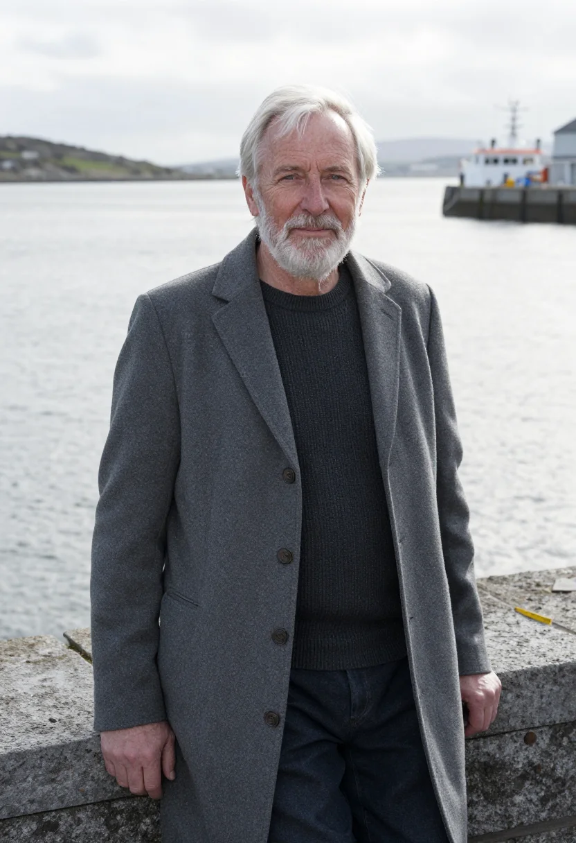 AI galway oceanographer atlantic slate sample — portrait of an oceanographer, a man of Irish descent in his