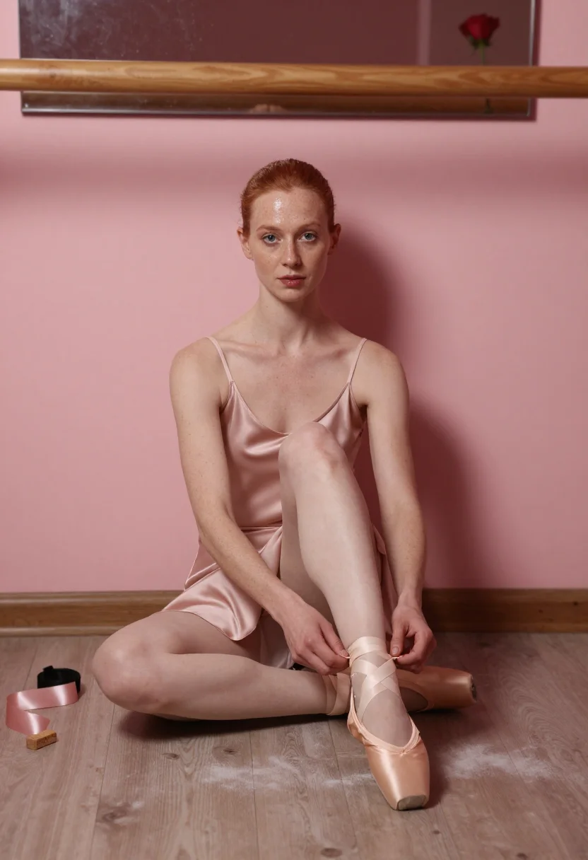 AI garnier pink sample — portrait of a woman, a woman in her early thirties with pale