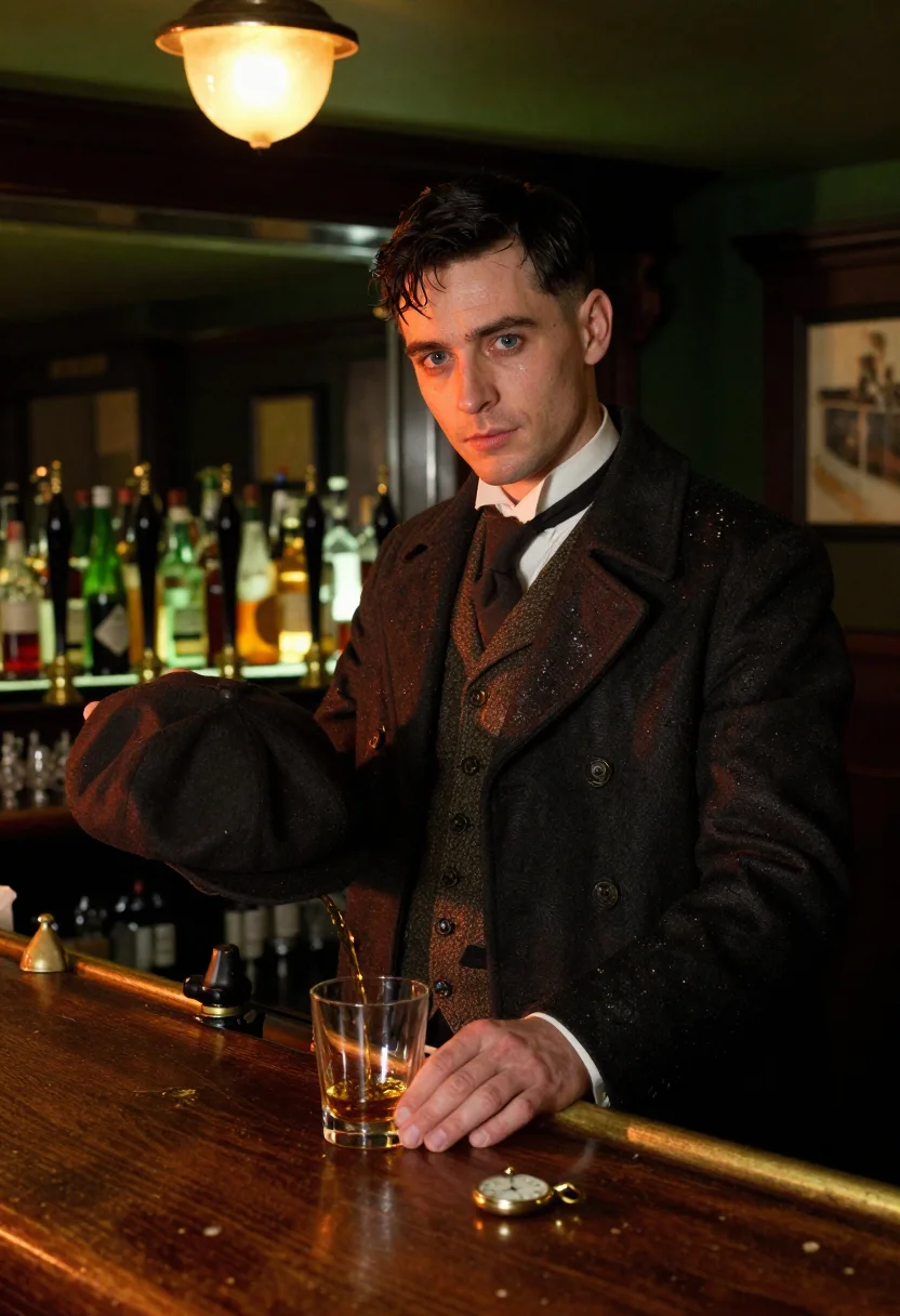 AI garrison pub sample — portrait of a man, three-quarter-length portrait of a fair-s